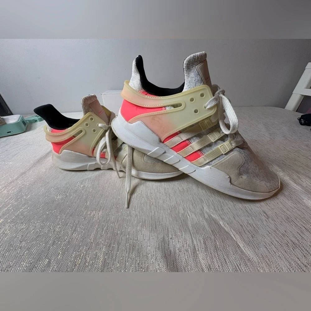 Adidas EQT Support ADV Sneakers White Turbo Outdoor Athleisure Men's 12